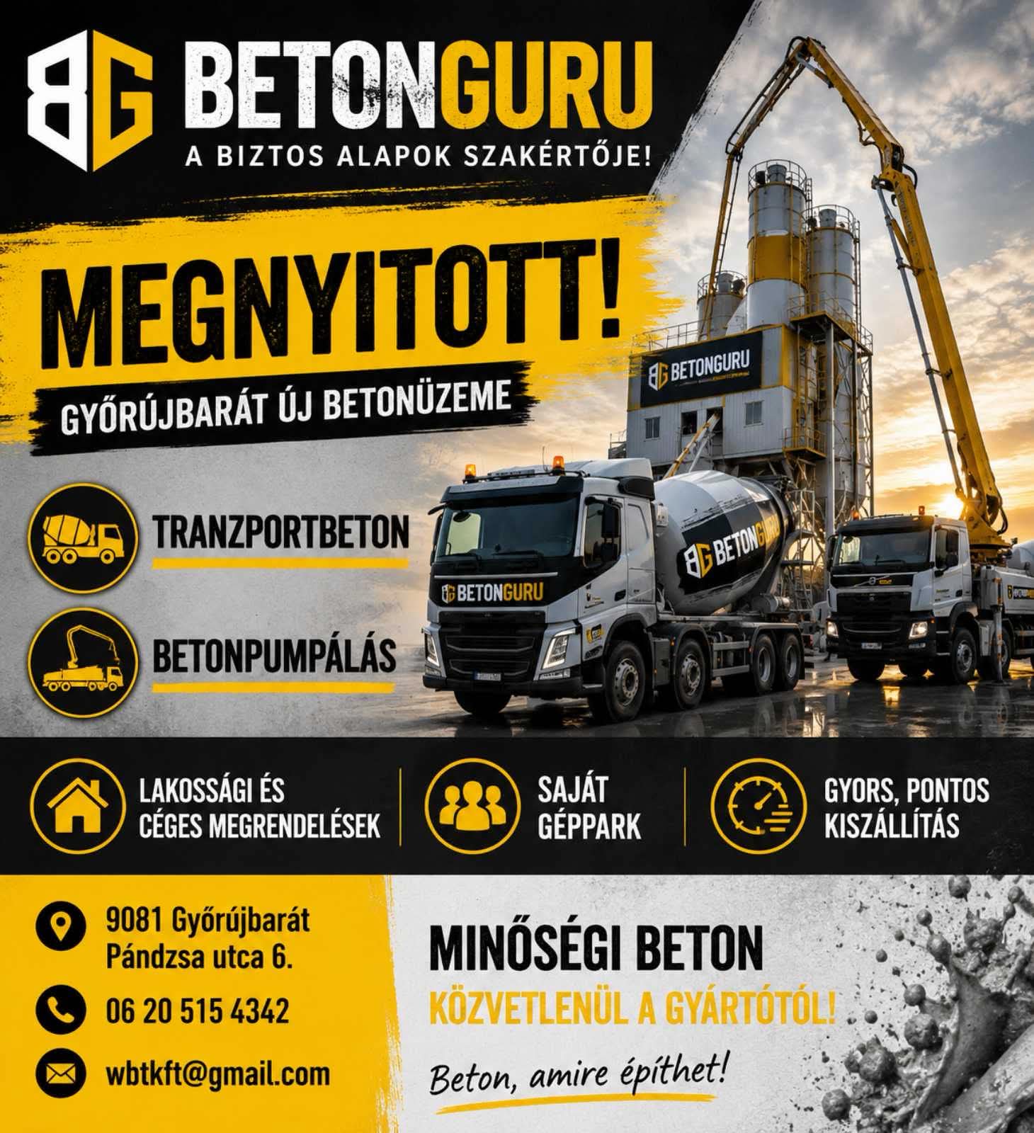 Betonguru Győrújbarát Plakát